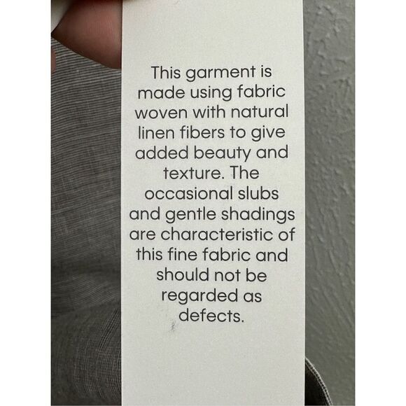 Calvin Klein Women’s Petite Linen Blend-Blazer Otter/White Size 2P - Picture 8 of 14